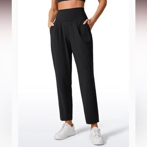 NWT CRZ Yoga Front Pleated Pocket Pant XS 0/2. Black • Casual Jogger •